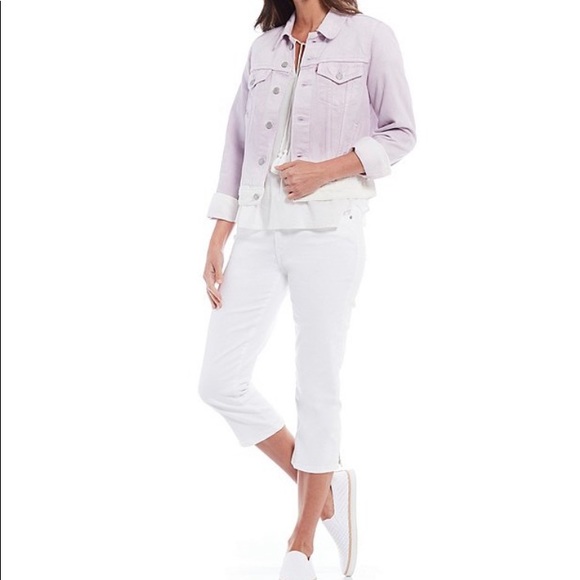 NEW Levi's Jean Trucker Lavender Ombre Jacket - Picture 14 of 14